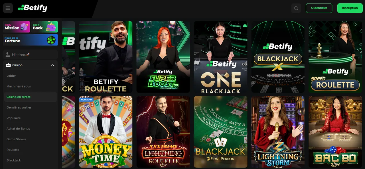Méthodes de paiement sur Betify Casino