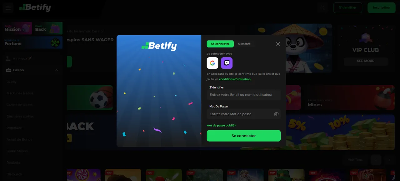 Étapes simples pour créer un compte Betify