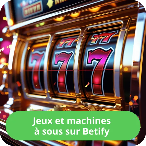 Jeux et machines à sous sur Betify